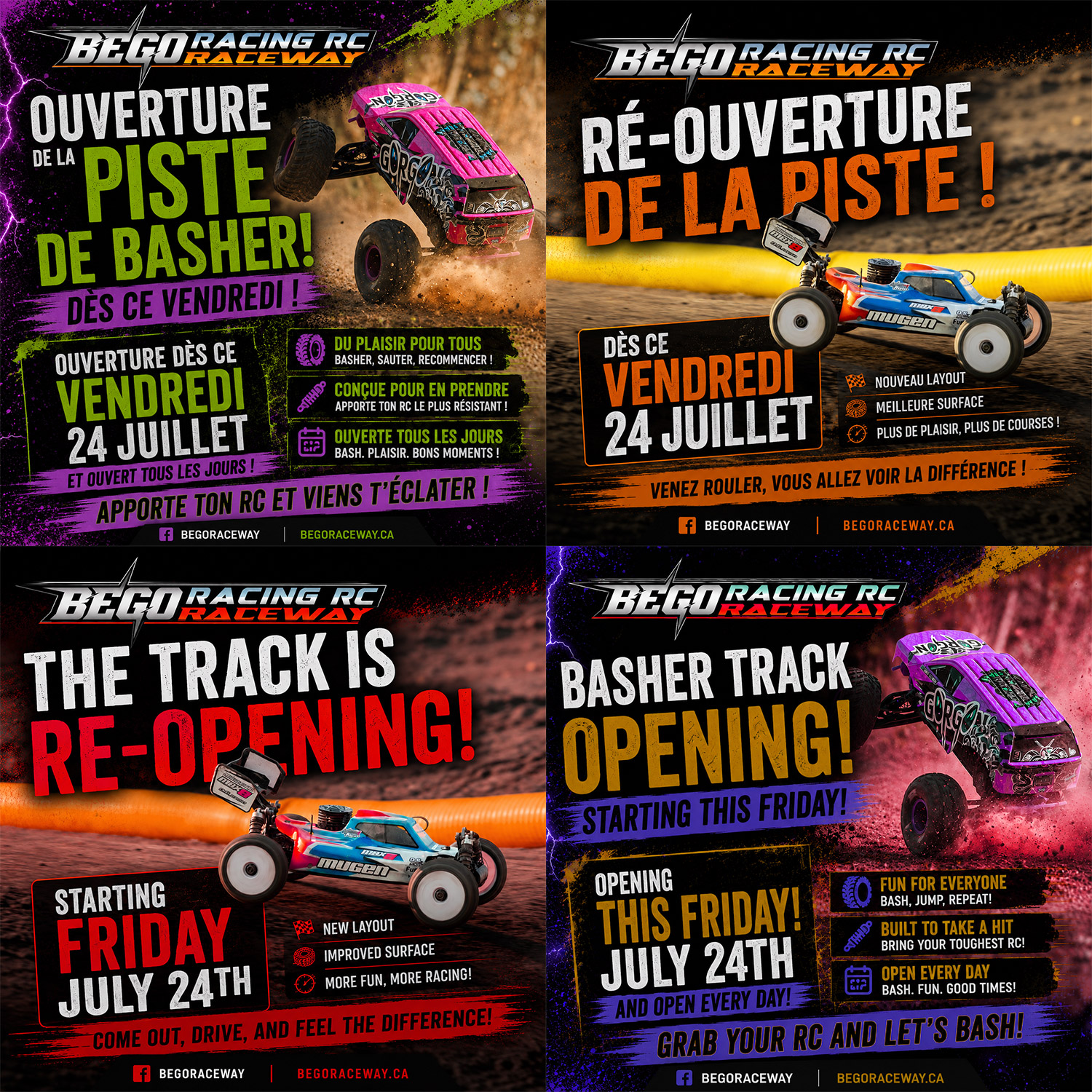 Grande réouverture ce vendredi — Piste off-road et nouvelle piste Basher
